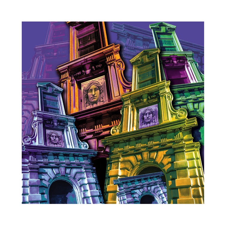 Dayton Arcade Collage 6 by Larry Hensel