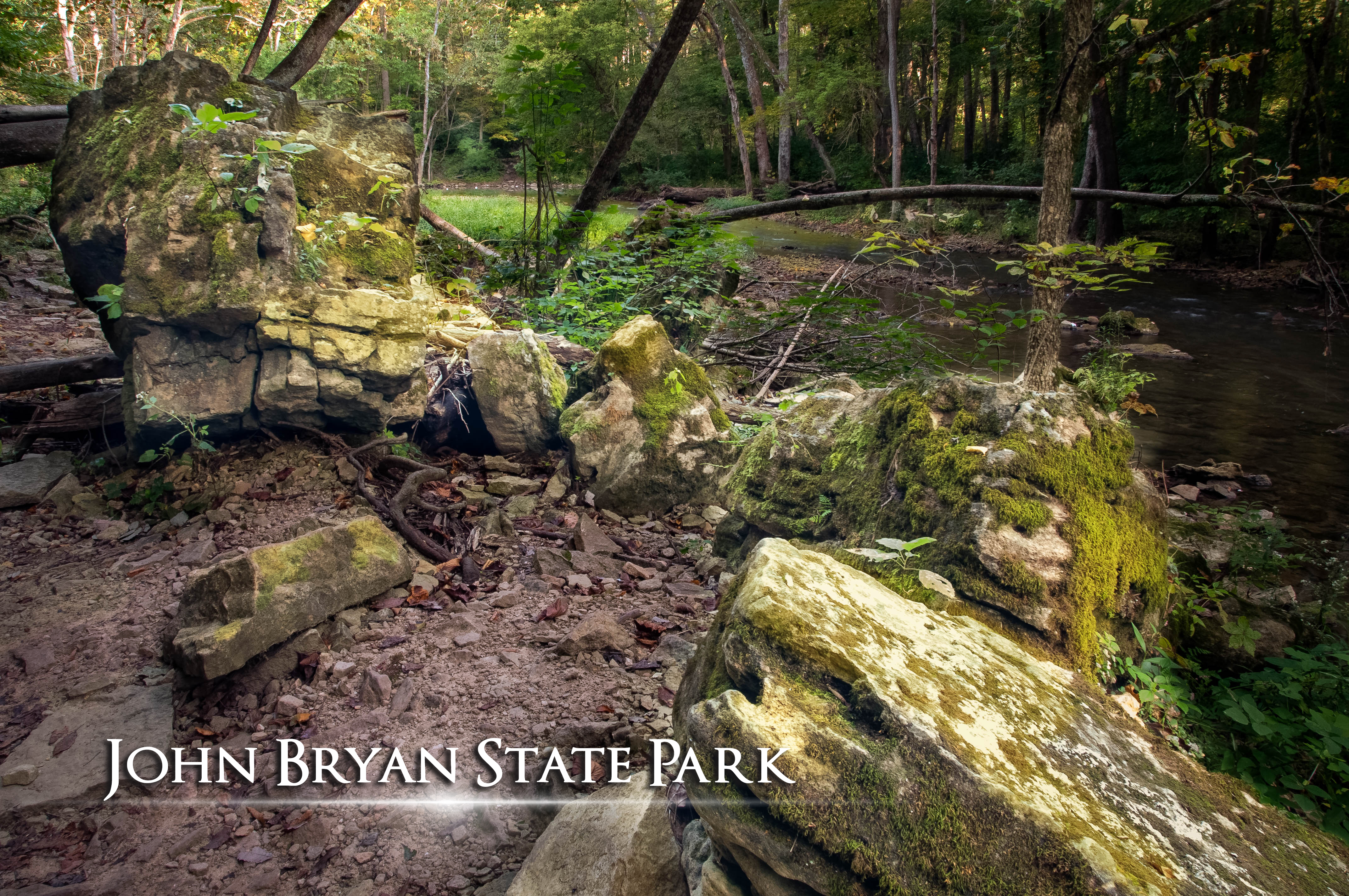 John Bryan rock formations by Larry Hensel