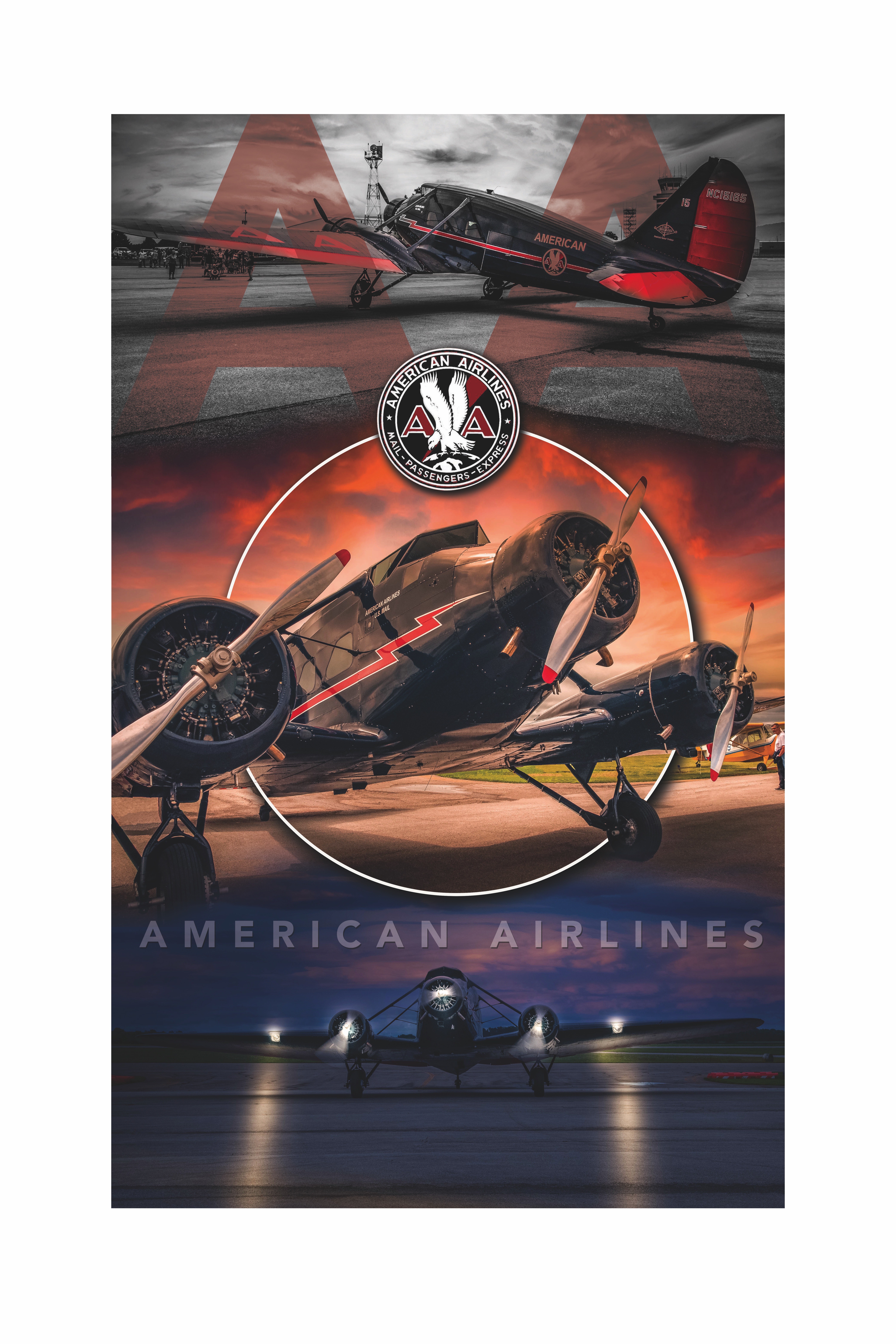American Airlines Poster 3 by Larry Hensel