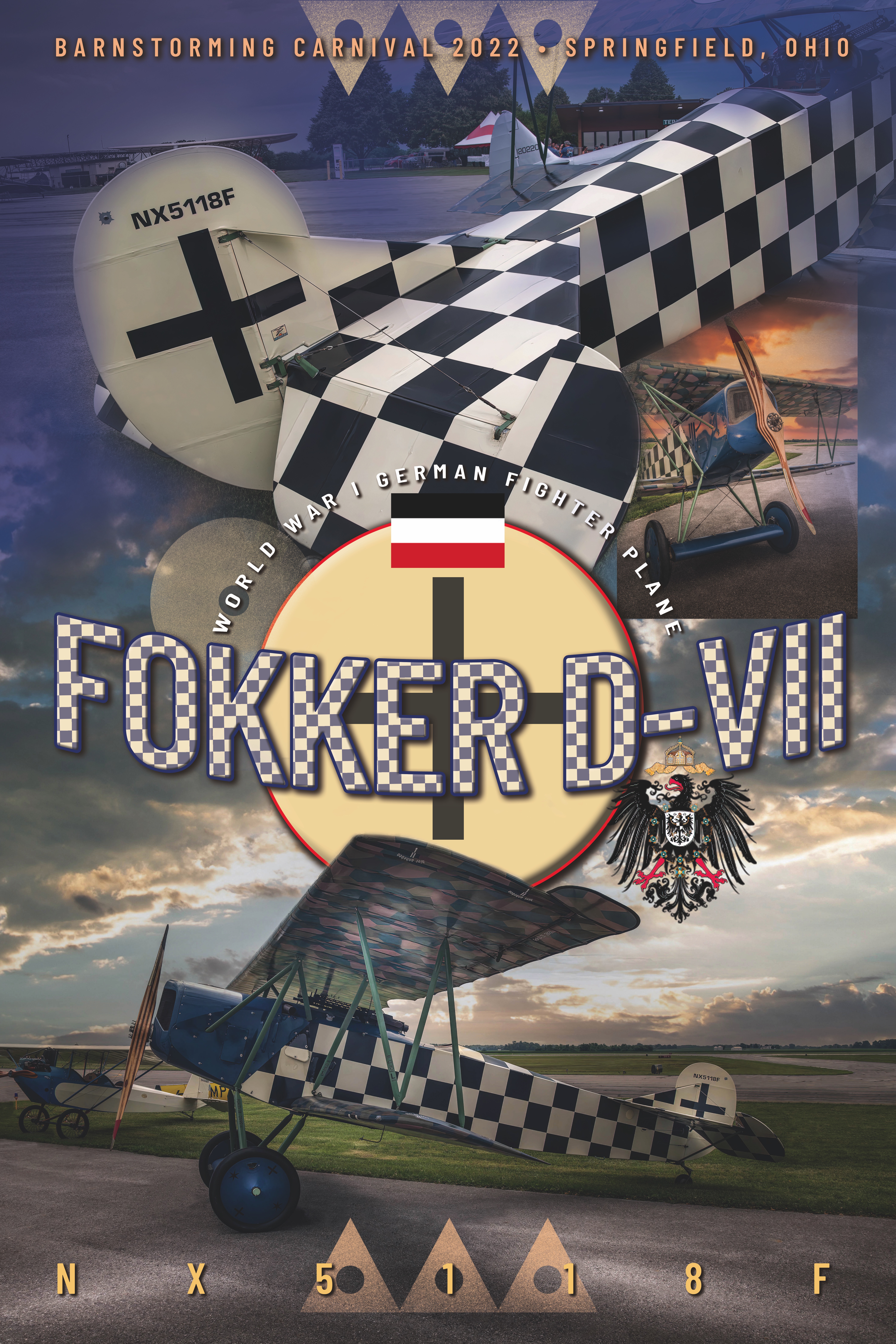 Fokker D VII Aircraft Poster 1 by Larry Hensel